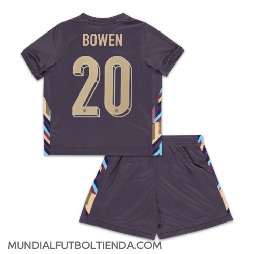 Camiseta Inglaterra Jarrod Bowen #20 Segunda Equipación Replica Eurocopa 2024 para niños mangas cortas (+ Pantalones cortos)